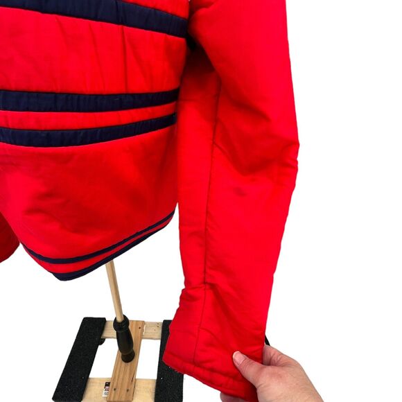 Vintage 1970s Jean Claude Killy‎ Red Striped Ski Snowboard Jacket Sz 40 - Picture 7 of 8